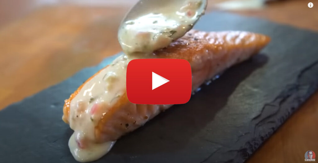 Sam the Cooking Guy Salmon with Garlic Butter Sauce